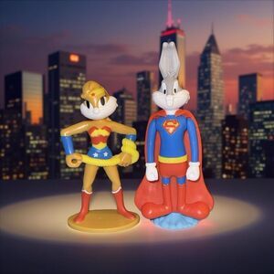 2 Burger King Justice League WB Lola Bunny WW Bugs Bunny Superman Figures A25